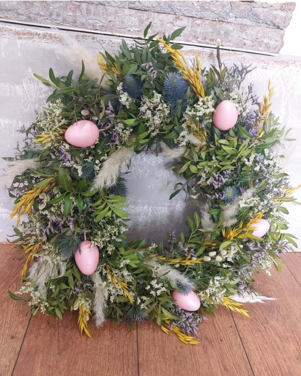 Easter Wreath and Hand tied Bouquet - April 13th
